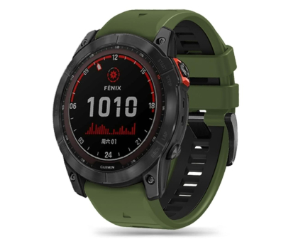 Pasek i akcesoria do zegarków Tech-Protect Iconband Pro do Garmin Fenix (26mm) Army Green/Black